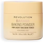 Revolution Loose Baking Powder, Banana | Makeup Setting Powder, Long Lasting Coverage, Mattify &amp; Reduce Glare, Vegan &amp; Cruelt