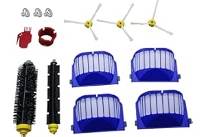 KENSHIRE Piezas de repuesto de la serie 600 compatibles con iRobot Roomba 690 692 680 671 652 650 645 635 630 620 614 610 595 564 552 kit de accesorios de filtro Aero Vac