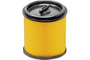 FIXEDBYU Cartouche filtrante de rechange avec couvercle à baïonnette pour aspirateur sec et humide Parkside PNTS 23E, 1250, 1300, 1400, 1500 A1, B1, B2, B3, C1, C3, C4, D1, D3, E2, E4, F2, F5