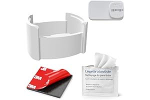 SUPPORT DE BADGE TÉLÉPÉAGE BIP PARE-BRISE UNIVERSELLE AUTOROUTE AUTO MOTO | REMPLACEMENT COMPATIBLE AVEC GEA XG 5000 SLIM ULYS | 1 FILM ADHÉSIF & LINGETTE NETTOYANTE OFFERTE (1 SUPPORT) - 1