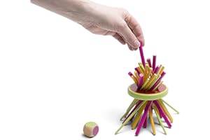 Bs Toys Mikado-Melone - Jeu D'Adresse en Bois avec des Barres De Melon - Jeu D'Adresse Et d'amusement pour Enfants Et Familles - avec Melon Mobile - A Partir De 5 Ans