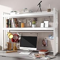 3-stöckiges Schreibtischregal 135cm - Metall Bücherregal Für Homeoffice
