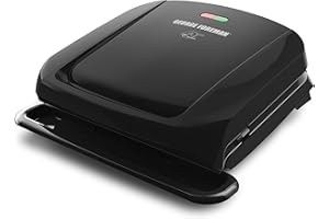 George Foreman GRP1060B 4 Serving Removable Plate Grill, Black by