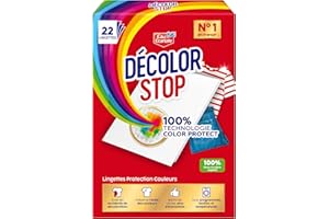 DÉCOLOR STOP Decolor Stop – Protectores de colores – Evita los accidentes de decoloración – Preserve el brillo de los colores – Todos los programas textiles y temperaturas – Menos ciclos – Más ahorros – x22