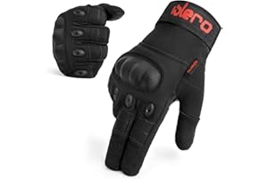 Islero Heavy Duty All Weather Motorbike Motorcycle ATV paintball outdoors sports Full Finger Gloves Carbon Fiber Knuckle Hiking Climbing Racing Riding Cycling Gloves