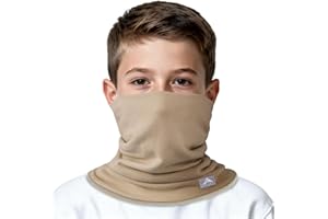 GXCROR Écharpe tube d'hiver pour enfants, tube en polaire réversible, masque facial coupe-vent, chauffe-cou chaud