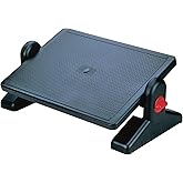 Q-Connect Ergonomic Adjustable Footrest Platform Size 540x265mm Black 29200-70