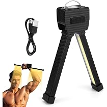Trendecor Magnetic Gym Posing Light | 7-Gear Dimming, 4 Modes, 180° Foldable, Waterproof USB Light