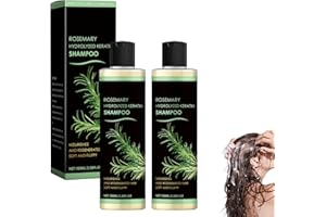 DEWPPXI Organic Rosemary Hair Growth Shampoo, Natural Rosemary Shampoo Hair Growth, Hairs Thickening Shampoos for Strengthening with Hydrolyzed Keratin (2pcs)