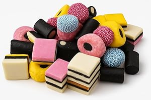 Liquorice Allsorts Sweets -1kg - Retro Liquorice Allsorts Assorted Sweets Pick and Mix for Sharing, Gifts, and Parties, 1 Kilo Bulk Bag. From Bentley & Ackerman Sweet Shop.