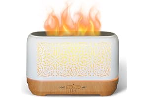 Earnest Living Diffusore di OLI Essenziali Classic Flame da 200 ml con Timer Luci Notturne e Funzione di Spegnimento Automatico Ideale per Casa e Ufficio Umidificatore Diffusore Offre un'esperienza