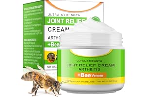 HXTMKT Bee Venom Joint and Bone Therapy Cream, Arthritis Pain Relief Cream with Natural Formula, Ultra Strength Joint Relief Cream for Pain Inflammation Soreness Muscle Recovery, 100g
