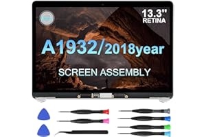 JQYDZH Ersatzbildschirm für MacBook Air 2018 13,3 Zoll A1932 LCD Display Jahr Retina Full Screen Assembly Bildschirm 2560 x 1600 EMC 3184 MRE82(A1932 Gold)
