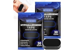 HUALIJIA Cerotti Bocca per Dormire, 60 PCS Mouth Tape for Sleeping, Comodi Anti Russare Cerotti per la Bocca per Dormire, Migliora la Qualità del Riposo, Favorisce la Respirazione Nasale
