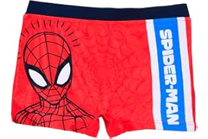 Marvel Spider Man Bañador para Niño, Diseño Comic Shorts de Baño Bañador Infantil, Tallas 3 a 8 Años