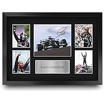 Stampa Autografa Lewis Hamilton A3 Incorniciata - Regalo Per Fan F1 - Foto 12