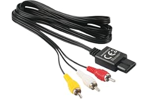 AMATHINGS Câble AV pour Nintendo Gamecube, SNES, N64, GC, NGC