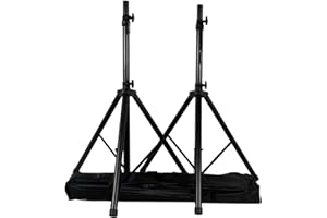 ZCIZIU Specter Stativi con borsa - Supporti per casse acustiche/diffusori Universali Nero