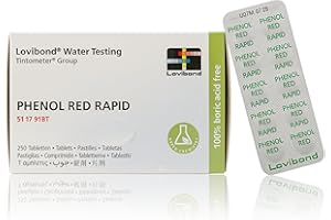 Test All Water – Phenol Red Rapid Dissolve Tablets | pH Test Range 6.8–8.4 | For Swimming Pools, Spas & Hot Tubs | Accurate Results for Comparators & Testers, Reliable Colour Change (250 Pack)