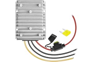 VOLRANTISE 30A 360W DC 36V/48V to 12V Voltage Converter with Fuse - Waterproof Step Down Regulator Buck Reducer Power Transformer for Golf Cart - 36V/48V to 12V 30A