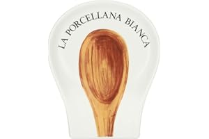La Porcellana Bianca, Dekorowana porcelanowa podpórka na łyżki, linia konserwowa, 17 x 14 cm