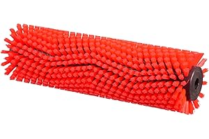 TECHKAR Rodillo de cepillo para Kärcher BR 400, GANSOW – 320 mm PPL0,5 – Rojo medio duro cepillo