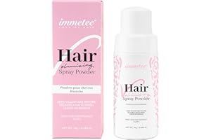 immetee Polvos Volumen Pelo Mujer, Polvo Texturizante de Cabello, Polvos para el Pelo Volumen Instantáneo, Sin Residuos y Adecuado para Todo Tipo de Pelo (14g, 0.5 oz)