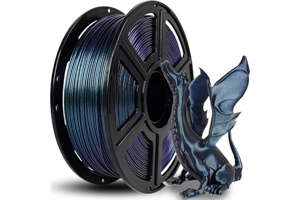 FLASHFORGE Filament pour Imprimante 3D PLA Caméléon Filament changeant de couleur 1.75mm, change de couleur avec la lumière et les angles, bobine de 1KG (2.2lbs), Dimensions+/- 0.02mm (Burnt Titanium)
