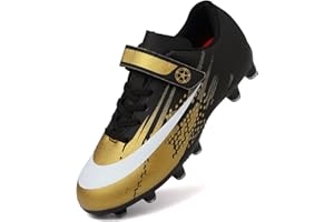 Dhinash Fußballschuhe Jungen Stollen Fussballschuhe Kinder Kunstrasen Fussball Schuhe Spikes Trainingsschuhe Turnschuhe Mädchen Outdoor Turf Football Schuhe Unisex Gr.30-39