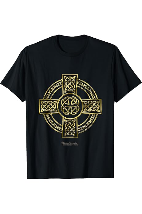 VASSAGO Collana Con Croce Celtica In Acciaio Inox, Ciondolo Con Nodo Celtico E Quadrifoglio, Gioiello Irlandese Per Uomo E Donna, Regalo Portafortuna