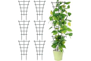 PVFZXS 6 Stück Rankhilfe Zimmerpflanzen, Pflanzengitter, Rankhilfe, Langlebig Korrosionsbeständig, Wiederverwendbare Garten Pflanzenstütze, die Zusätzlichen Wachstumsraum für Pflanzen Bieten