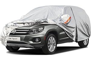 ‎KAYME Kayme Car Cover Waterproof Breathable for Volkswagen Tiguan (2007-2025), 6 Layers Full Garage Car Cover for Rain Sun Dust Protection Scratched Car Cover with Reflective Strips