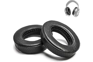 Voarmaks Wymienne nauszniki z pianki z pamięcią kształtu kompatybilne z Focal Utopia Clear Elegia Clear mg Elex stellia celestee Radiance Headphones EarPads Foam Cushion (pełna skóra owcza,