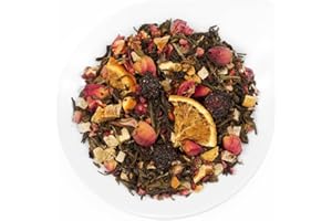 ‎URBANTEADEALERS URBANTEADEALERS Königin von Saba Teemischung mit Fruchtstücken und Blüten, aromatisiert mit Erdbeer-Orange-Geschmack, 250g