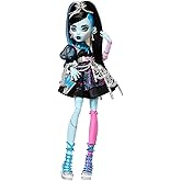 Monster High Birthday Terribly Sweet Frankie Stein Doll | Frankenmonster with black dress and accessories: invitation, balloo