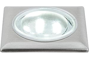 Paulmann 3292 TIP LED Recessed Light Mini Square Including 5 x 0.5 W Recessed Spotlight Brushed Iron Spotlight Metal Recessed Lamp 6500 K