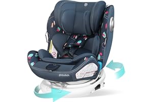 globalkids 360 Swivel Baby Car Seats - Group 0+1/2/3(0-36 kg) for 0-12 Years with ISOFIX Child Car Seats