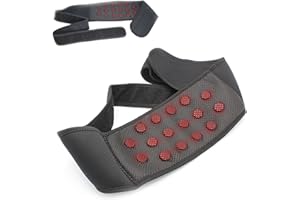 FISHTEC - Magnetyczny pas lędźwiowy 15000 Gauss - Zawiera 15 magnesów 1000 Gaussów - Przeciw bólowi, podparciu lędźwiowemu - Może być używany w każdej chwili - pasek do drapania i jeden rozmiar