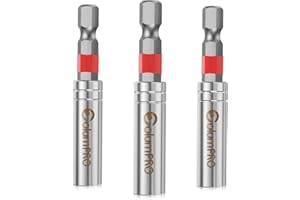 ColumPRO Magnetic Bit Holder Set, 3PCS 60mm Drill Bit Holders for Screwdriver Bit.