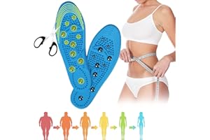 LYJOW Solette magnetiche dimagranti, 1 paio di solette ortopediche magnetiche plantari da massaggio confortevoli per uomini donne suola anti-fascite dimagrante anti odore e sudorazione(35~40)