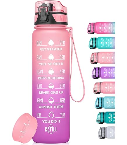 Borraccia Sportiva Squeeze Da 1 Litro - Con Beccuccio, Per Fitness E Outdoor - Foto 6