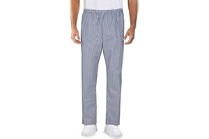 ProLuxe Pantaloni da Cuoco Professionali Neri - vestibilità Moderna Unisex - Ideale per l'uso Quotidiano