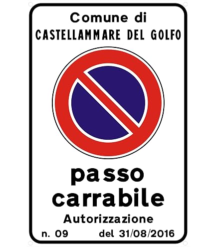 M-ITALY CARTELLO SEGNALETICO - VELOCITÀ MASSIMA CONSENTITA 10 Km orari - Adesivo Extra Resistente, Pannello in Forex, Pannello In Alluminio (10x15 cm, Alluminio