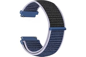 Vodtian Nylonowy pasek 20 mm, kompatybilny z Samsung Galaxy Watch 6/5/4 40 mm 44 mm / Galaxy Watch 5 Pro 45 mm / Watch 6 Classic / Watch 4 Classic / Active 2 / Garmin Vivoactive3, sportowy pasek do