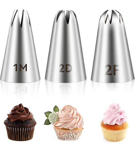 Douille Pâtisserie XXL Inox Motif Pétale - Pour Feuilles En Glaçage - Ø5 Cm, Hauteur 6,5 Cm