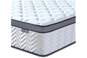 Lynnbery 10 Inch Double Size Mattress in a Box, Hybrid Cooling Gel Memory Foam & Pocketed Coils, Medium Firm, Pressure Relief, Motion Isolation