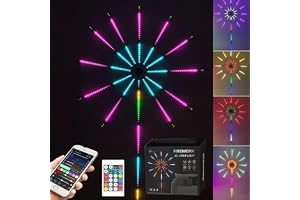 MIRADH Firework-Style Smart RGBIC LED Strip Music & Mic Sync, App + Remote, USB 5 V Festive Decor for Diwali, Navratri, Christmas, New Year