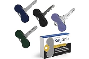 SAMORILLO KeyGrip Schlüsselwender mit Behinderungshilfe, zusätzliche Stärke und Hebelwirkung für Senioren und ältere Menschen, perfekt für Parkinson, Arthritis, MS, Zittern und ALS – strukturiert für