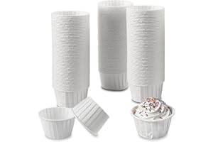 150 Pcs moldes de papel para muffins, capacillos para cupcakes, moldes para cupcakes y muffins, para bodas, Halloween, cumpleaños y fiestas navideñas (blanco)