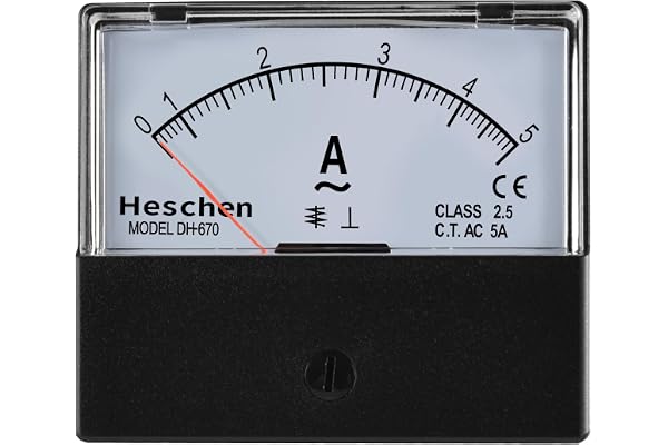 Heschen rektangel Strömmonterad panel mätare amperemeter Dh-670 AC 0-5 A klass 2,5 CE listade